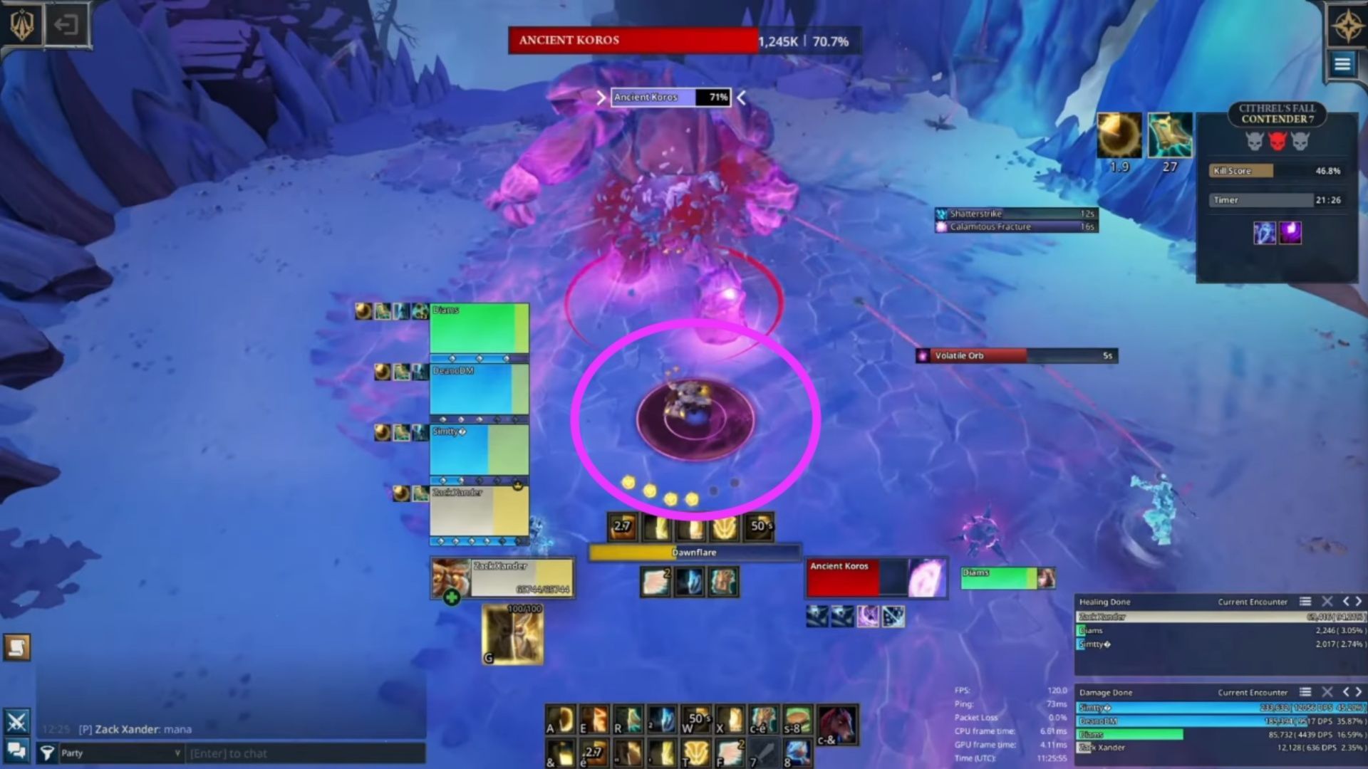 Someone must always stand in these circles (Image via Arc Games/YouTube@Goober Troy)
