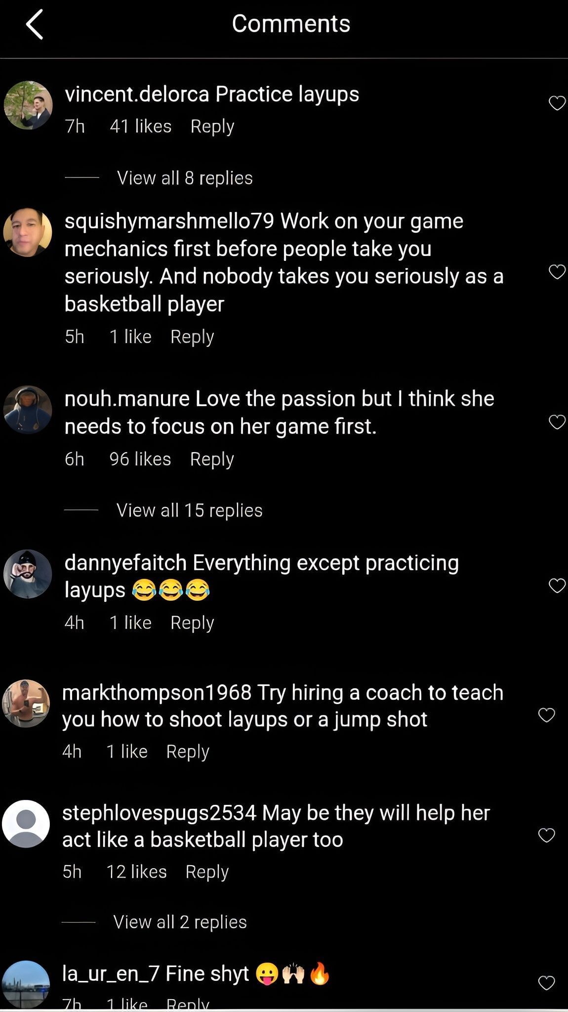 Comments on the post