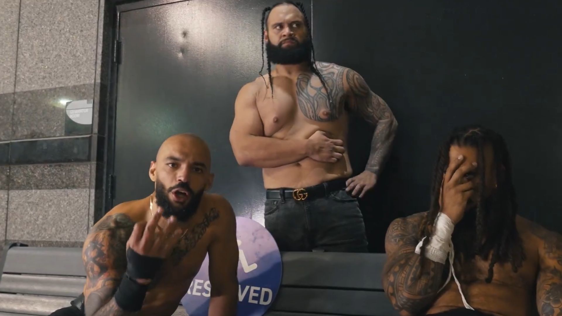 Ricochet and GOA - The Demand [Image Credits: All Elite Wrestling on X]