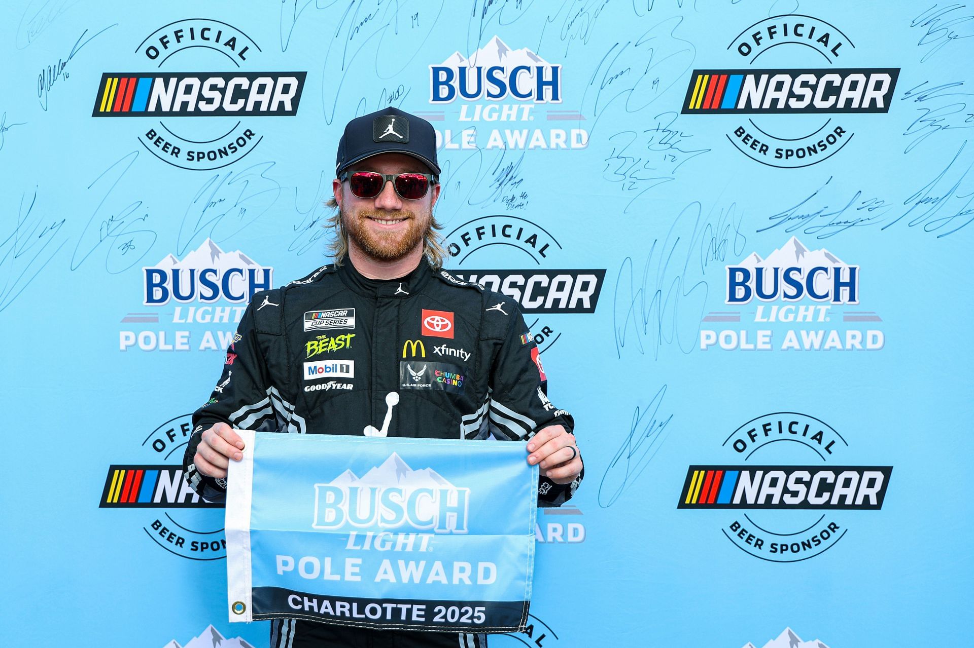 Tyler Reddick won the pole for the NASCAR Cup Series Bank of America ROVAL 400. Source: Getty