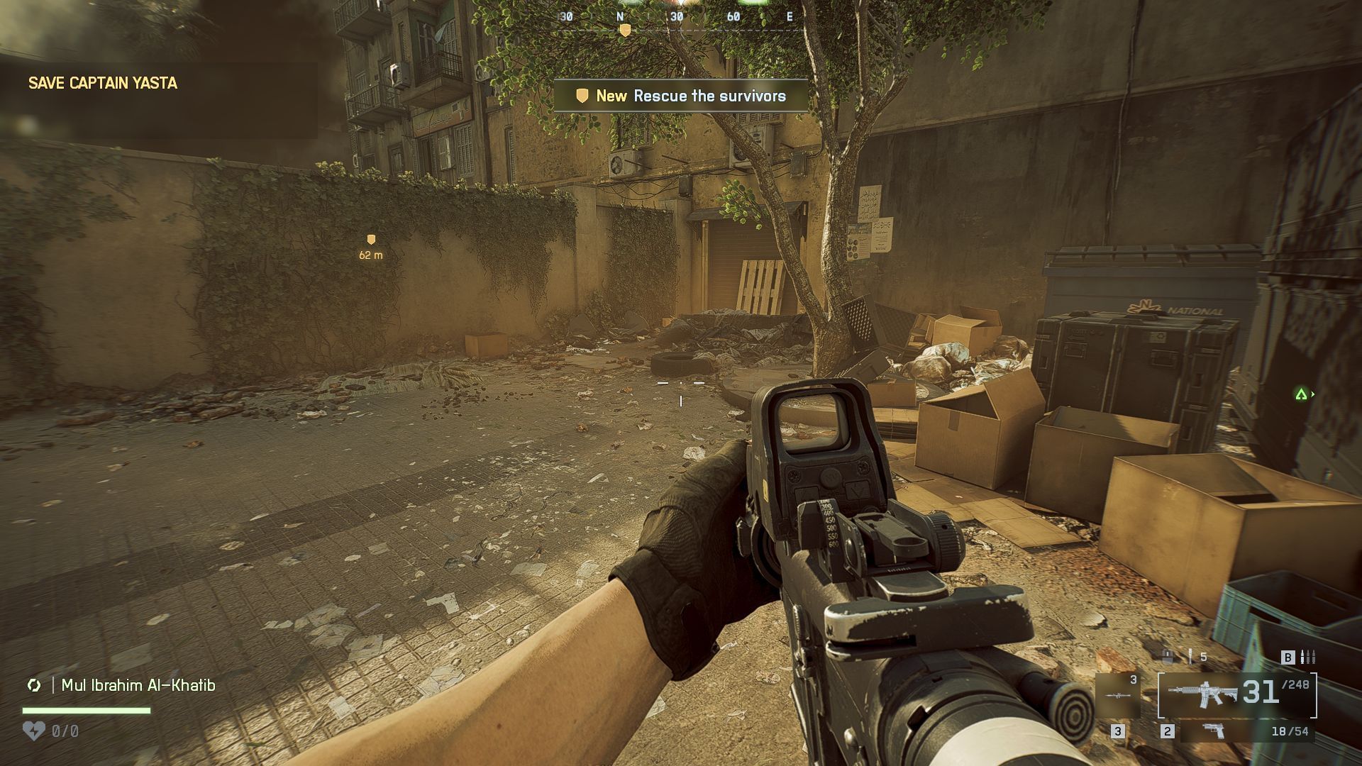 Dog Tag #21 is by the tree (Image via SK Gaming || EA)