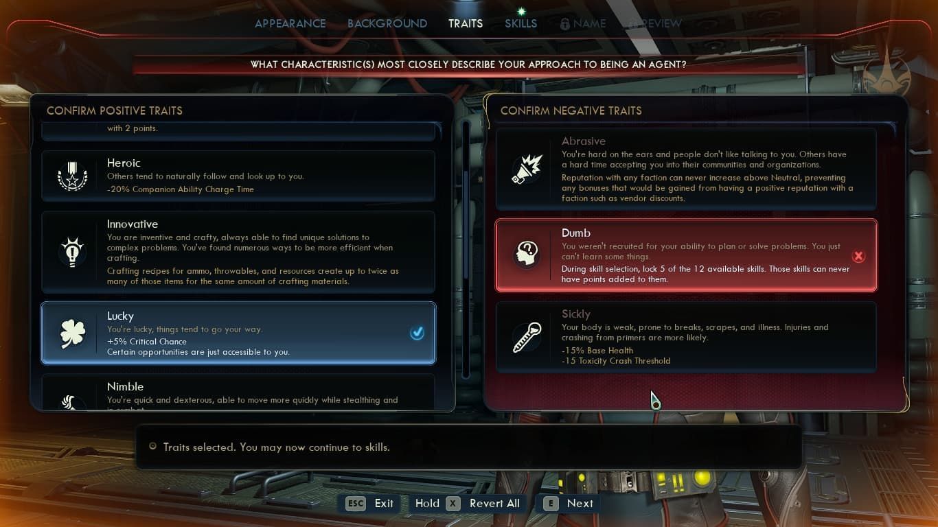 The Outer Worlds 2&#039;s negative traits aren&#039;t actually that negative (Image via Xbox Games)