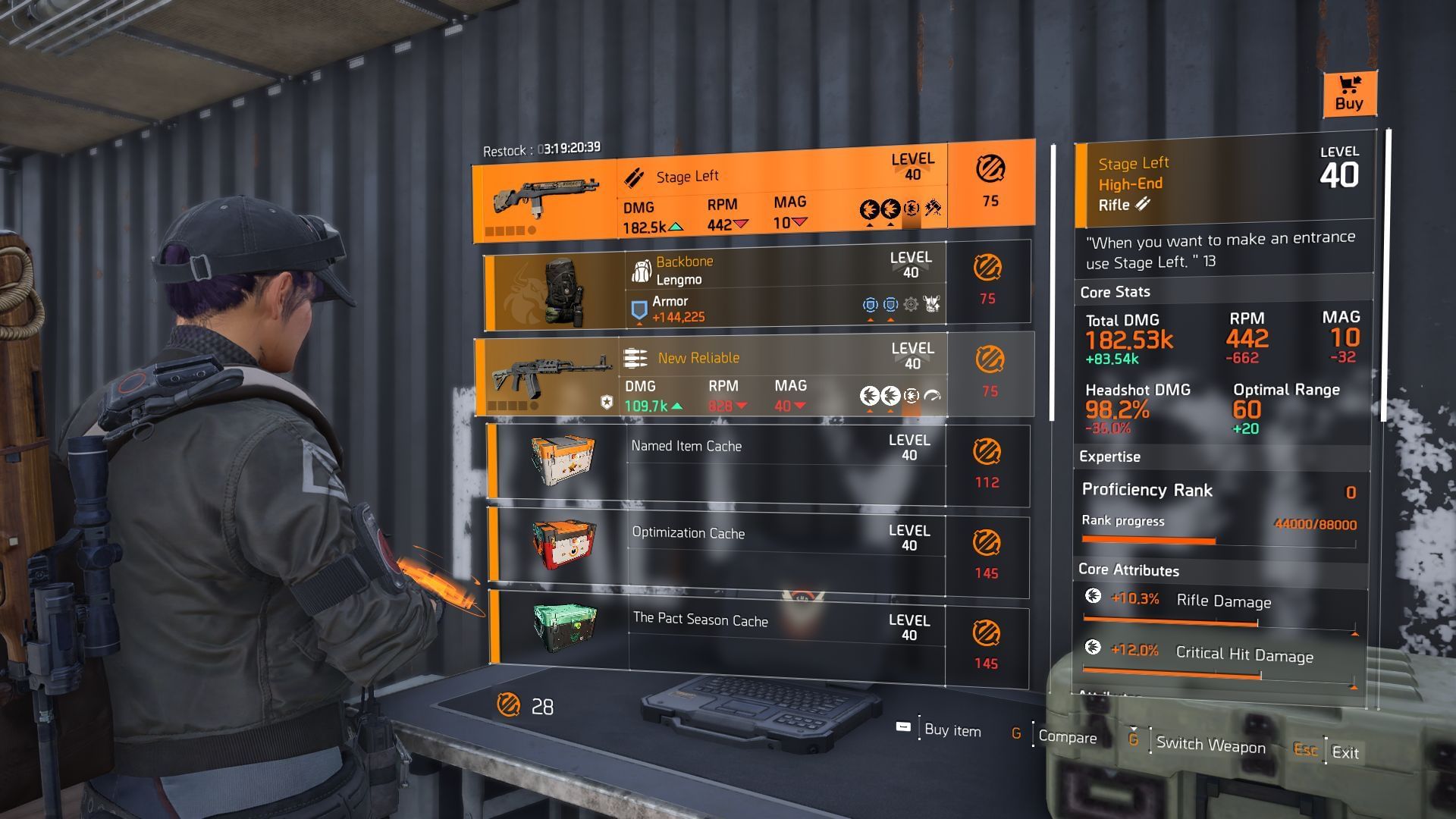 The Division 2 Countdown vendor (Image via SK Gaming || Ubisoft)