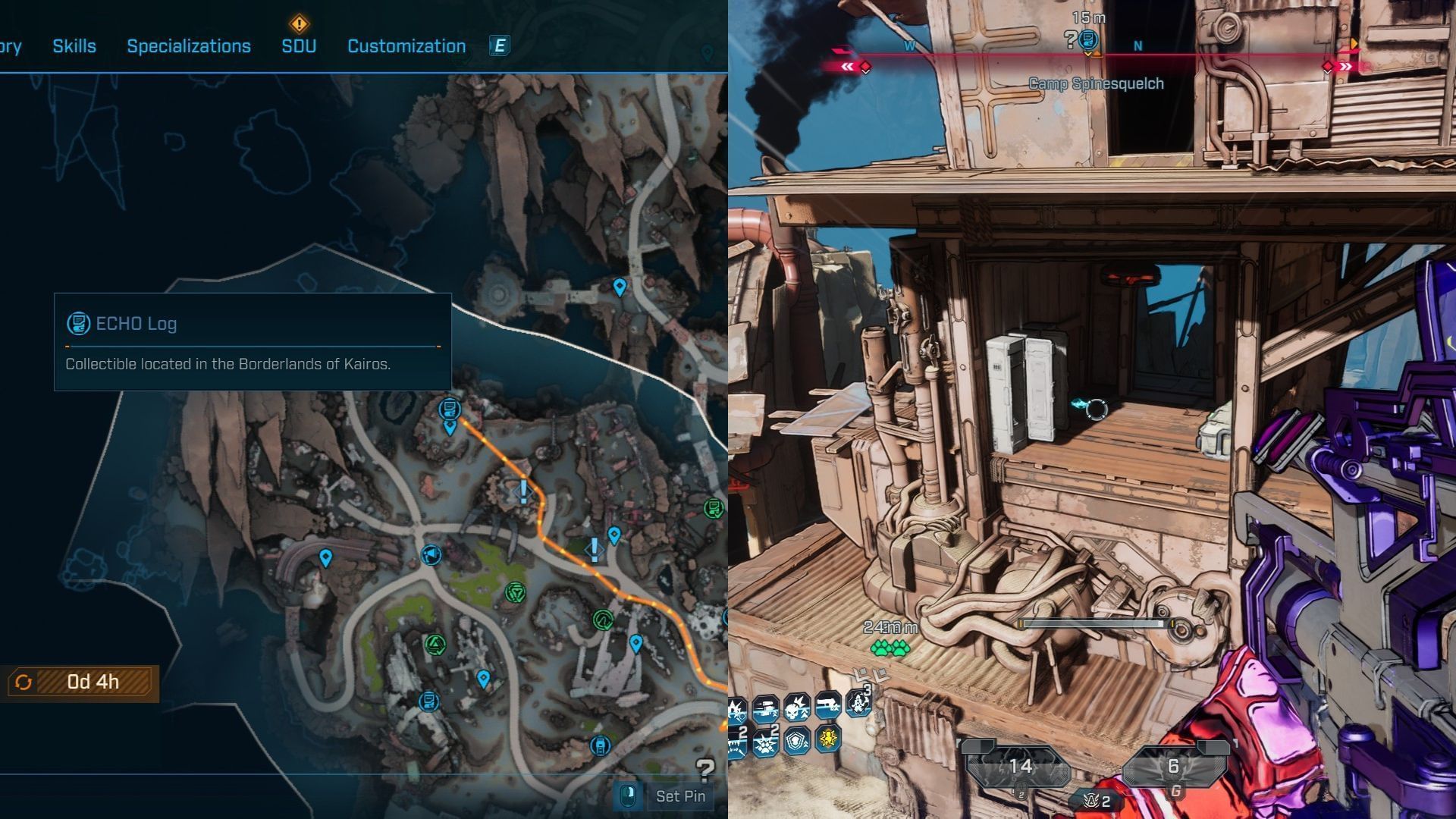 Find the Log in a building at Camp Spinesquelch (Image via 2K)