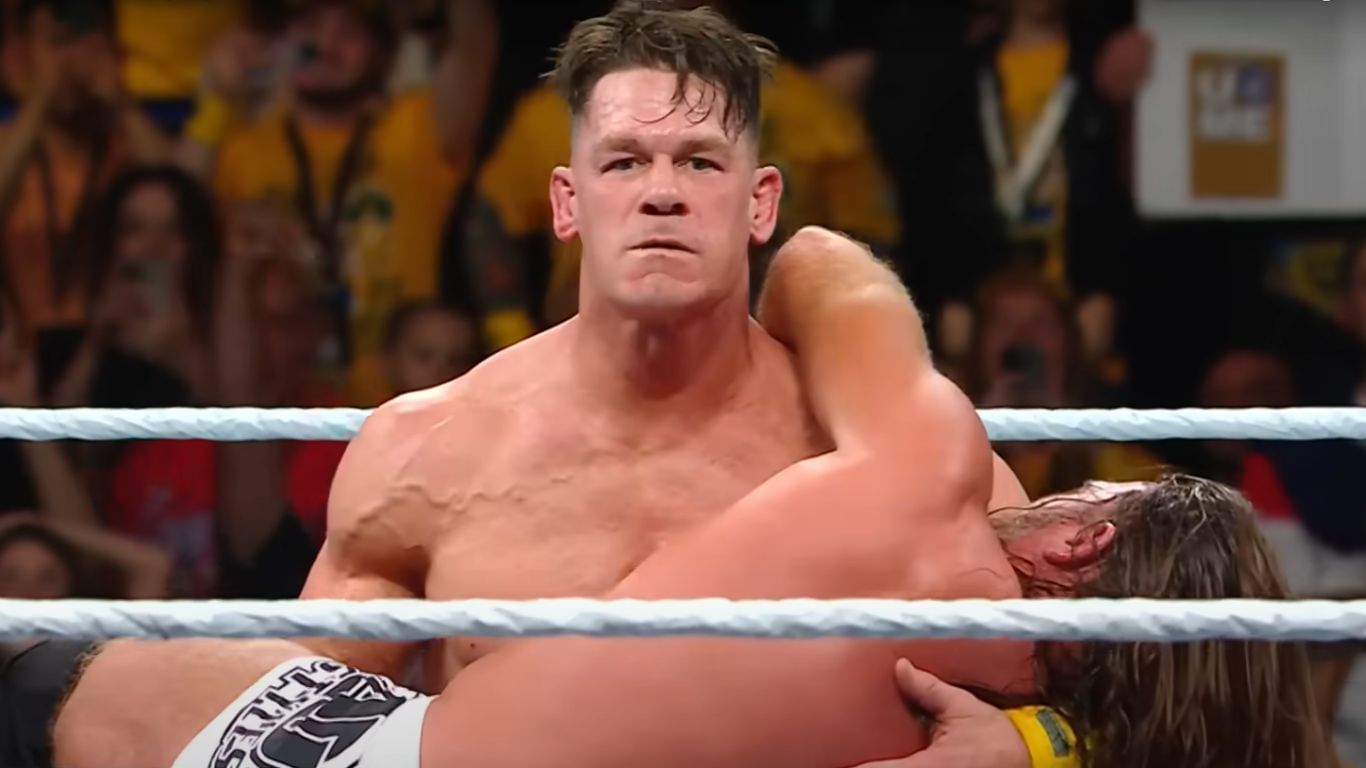 John Cena in his match v/s AJ Styles at WWE Crown Jewel [Image via WWE