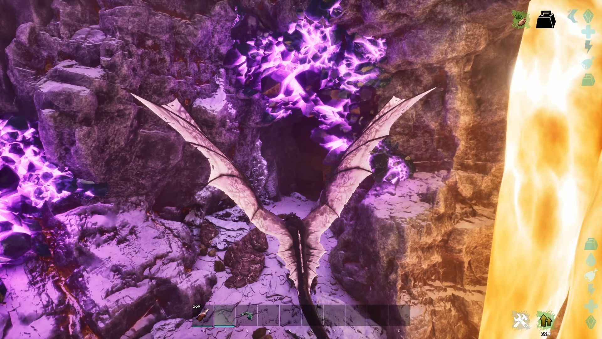Entrance to the Fire Wyvern Cave (Image via Studio Wildcard | YouTube/Jonna-X)