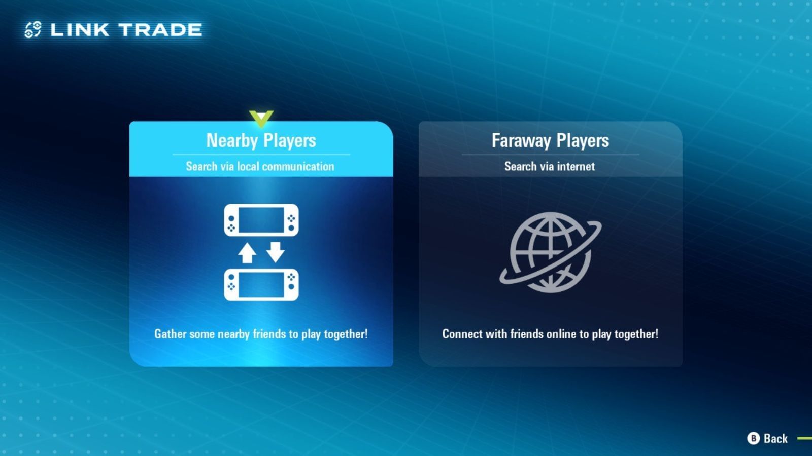 Link Trade screen in Pokemon Legends Z-A (Image via The Pokemon Company)