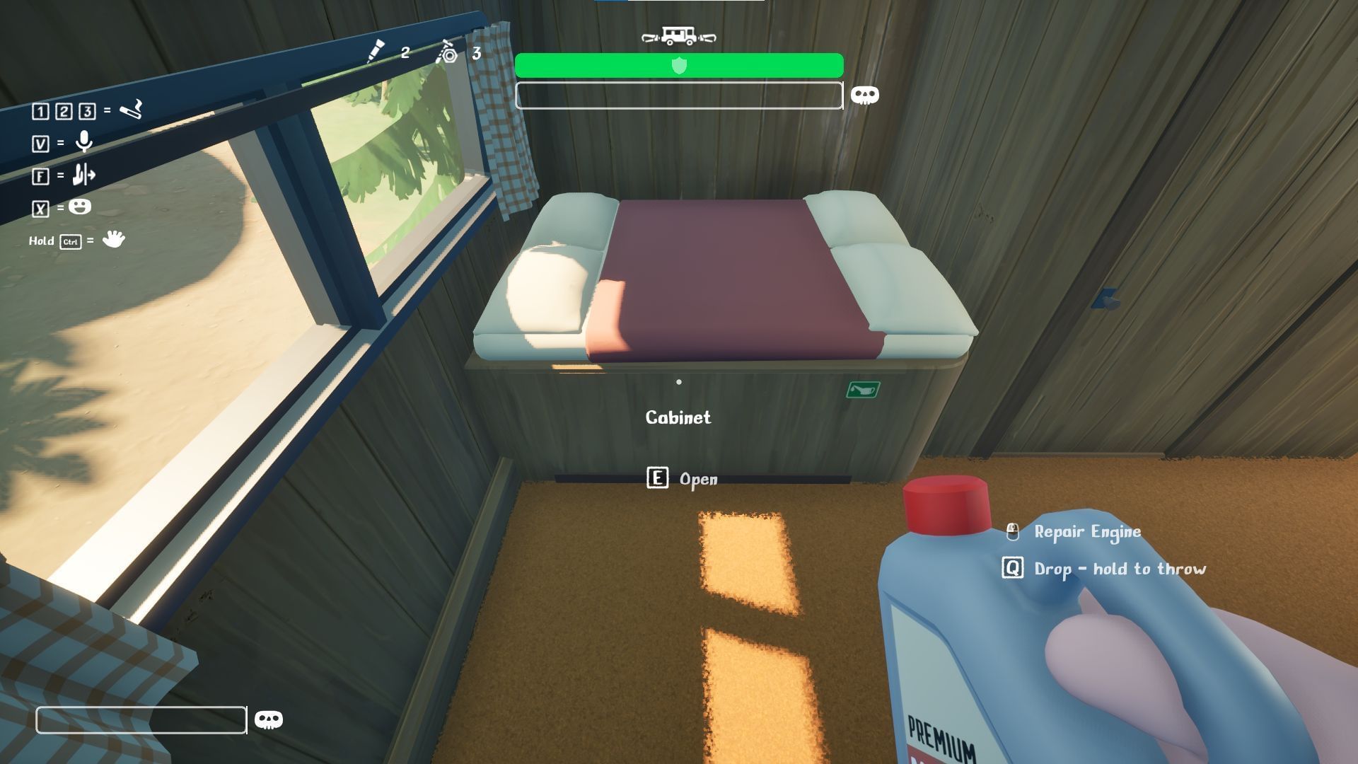 The engine is located under the bed (Image via Nuggets Entertainment)