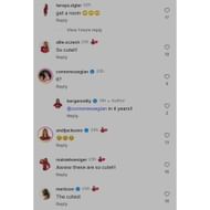 Screenshot of her teammates’ comments. Credits - IG/ bergenreilly