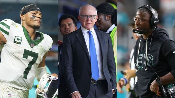 Justin Fields gets candid about Woody Johnson throwing blame on Jets QB while backing HC Aaron Glenn