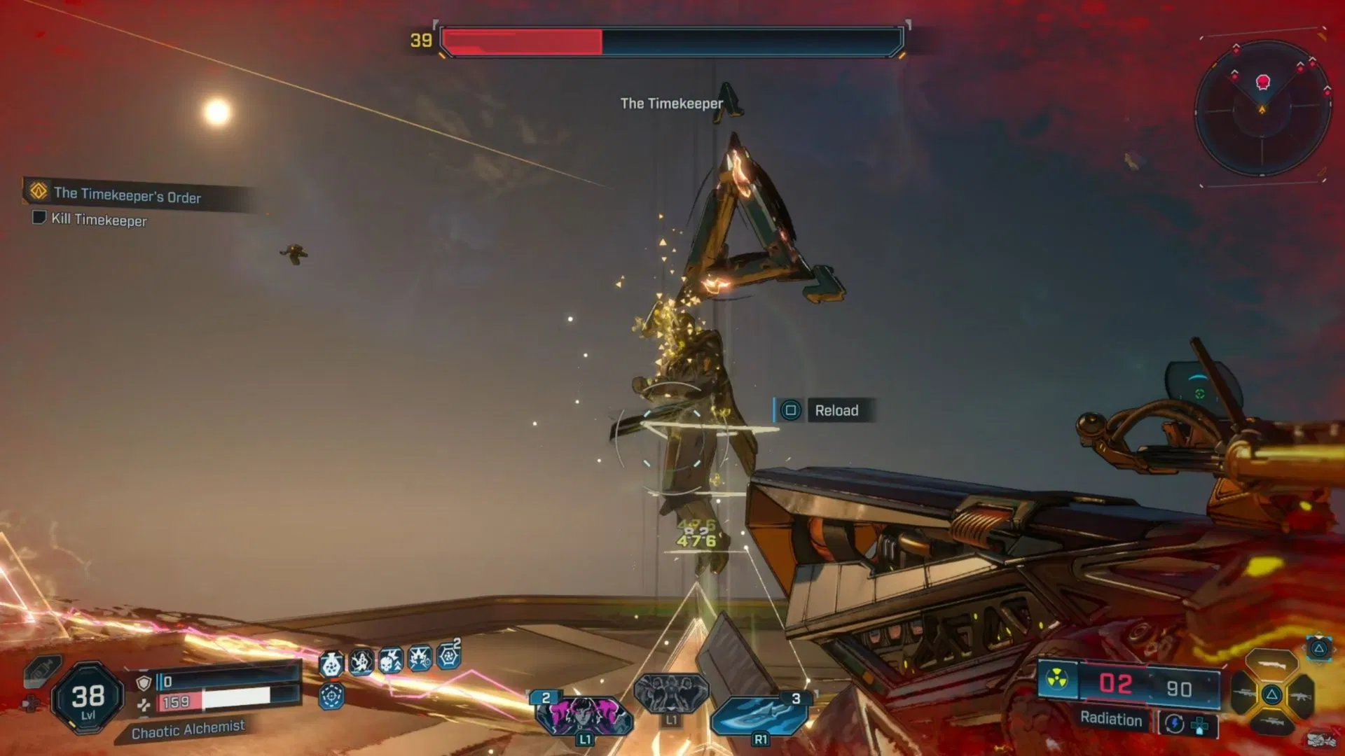 The moving lasers are annoying, and hit very hard, so be careful (Image via 2K Games)
