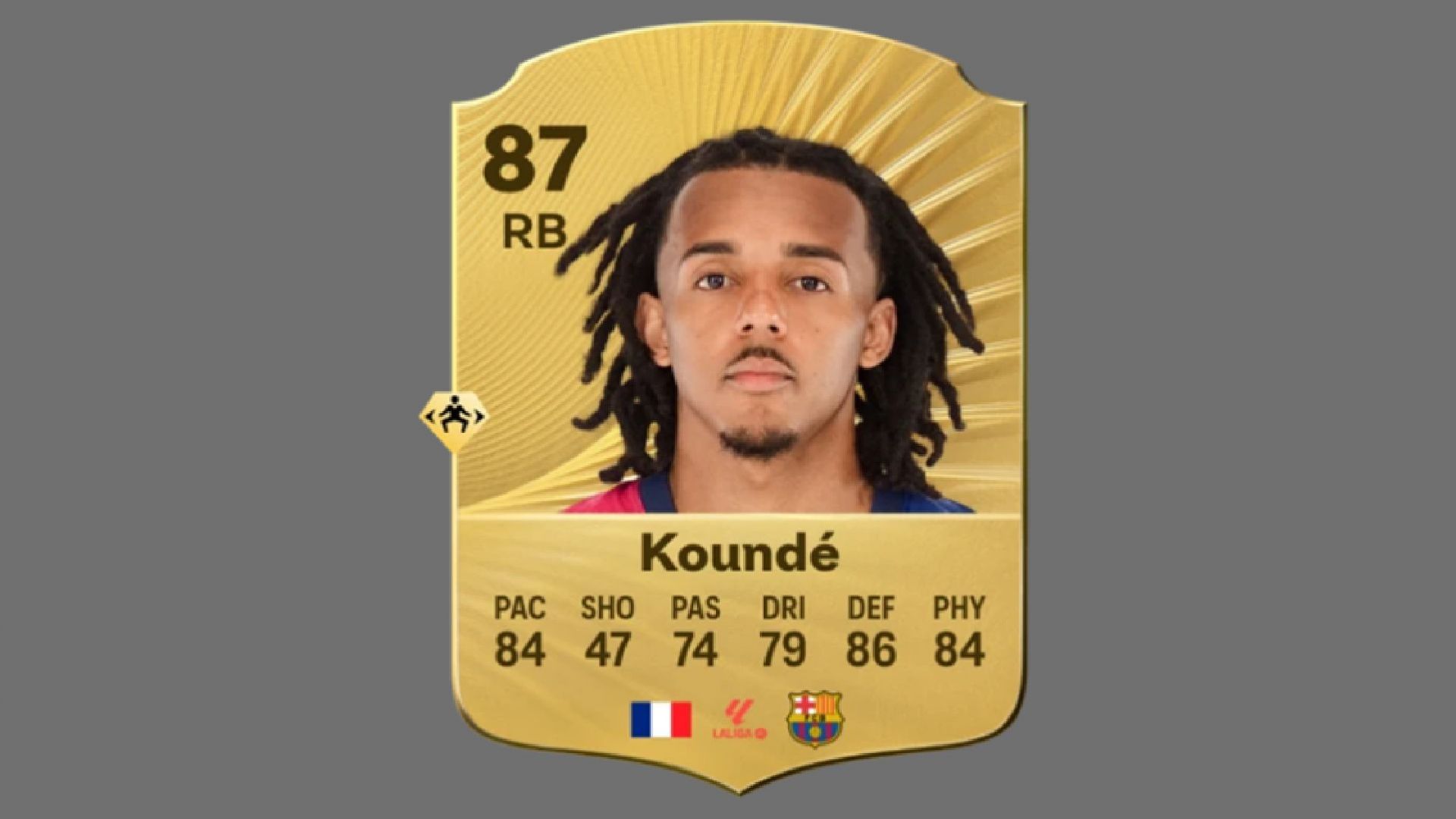Kounde is among the top RBs of the game (Image via EA Sports)