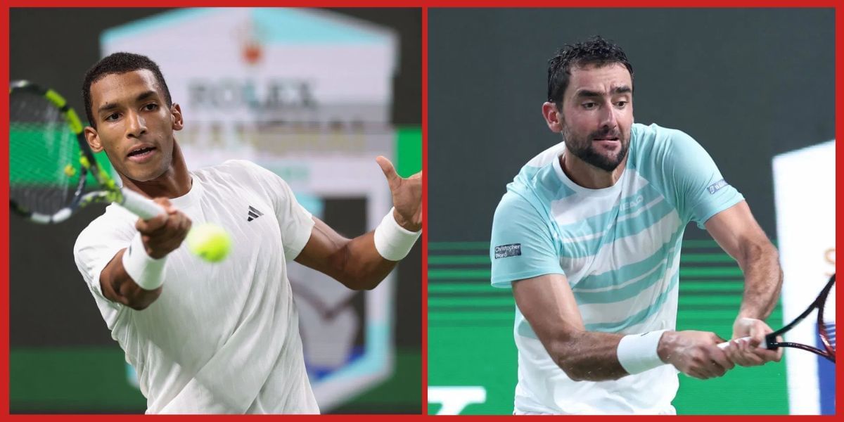 Felix Auger-Aliassime and Marin Cilic (Source: Getty)