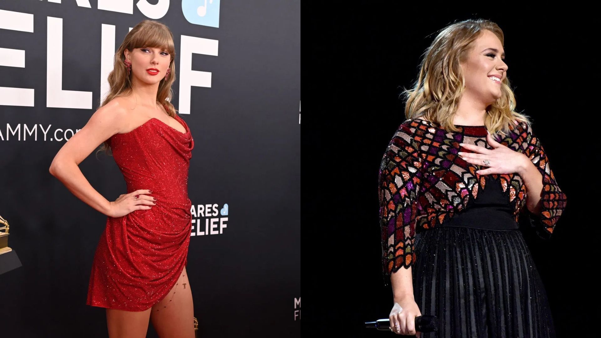 Taylor Swift, Adele (Images via Getty)