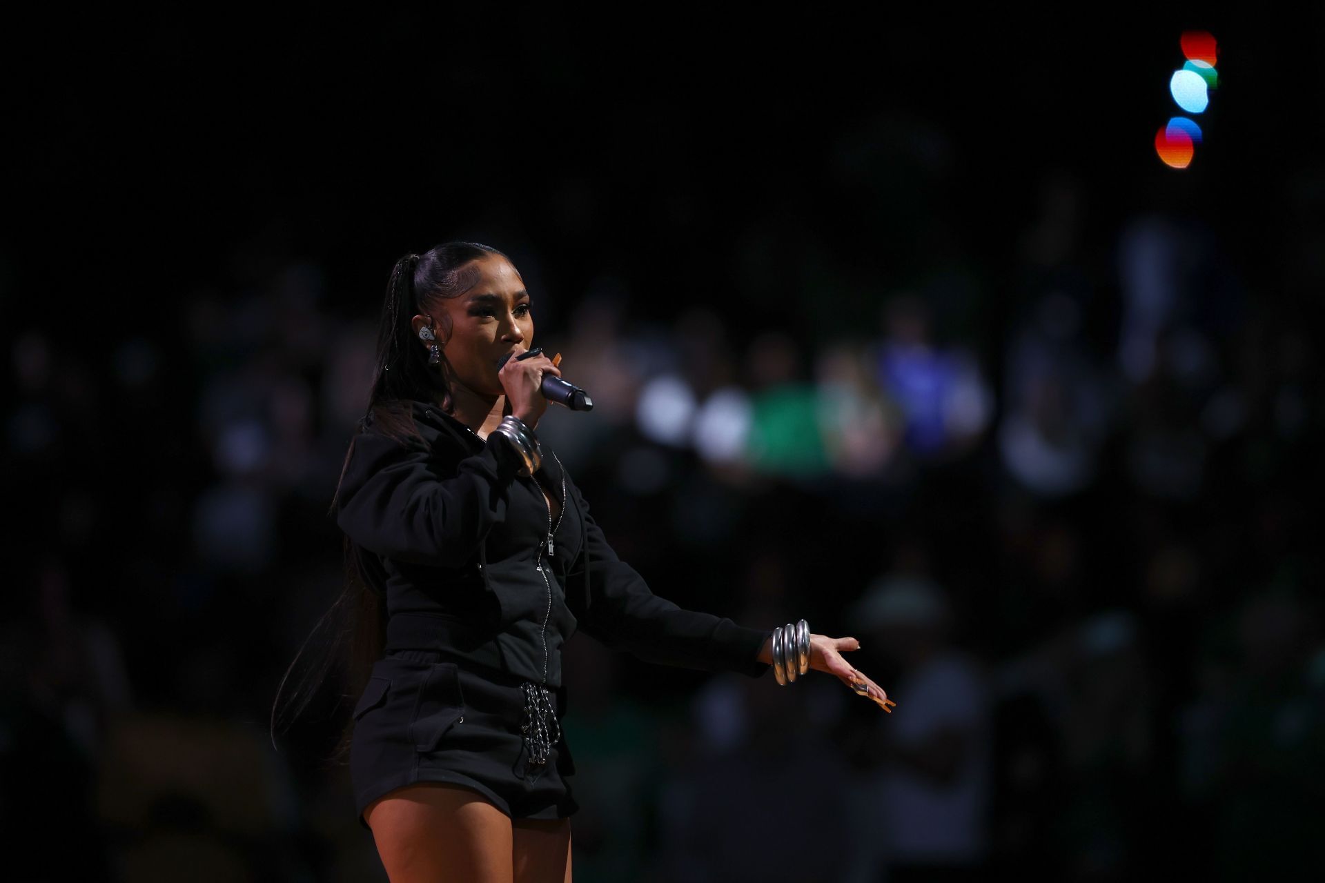 Bia performing at the 2024 NBA Finals (Image via Getty)