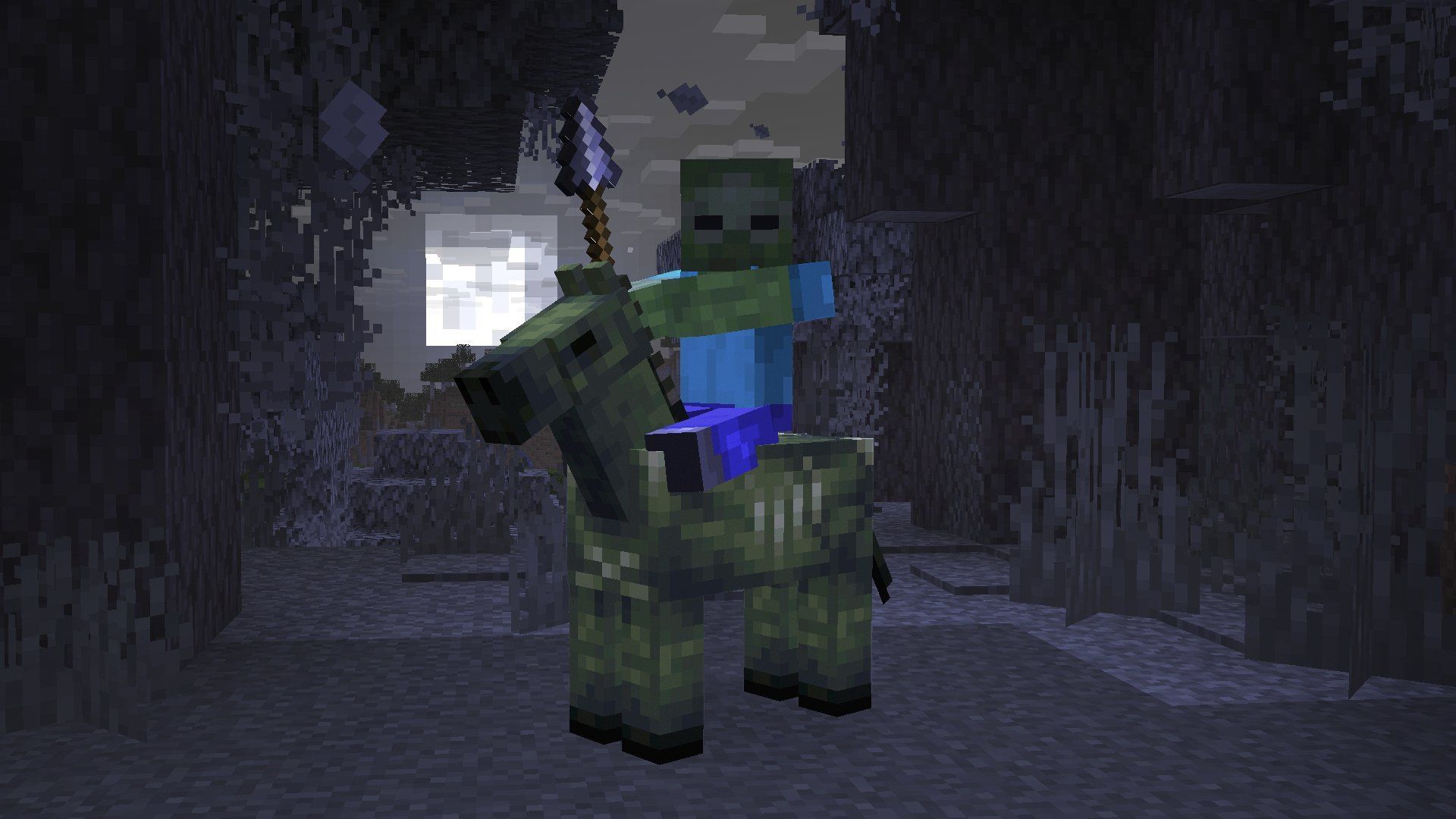 New zombie horseman with spear (Image via Mojang)