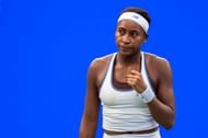 Coco Gauff looks on at Wuhan Open 2025 | Image Source: Getty