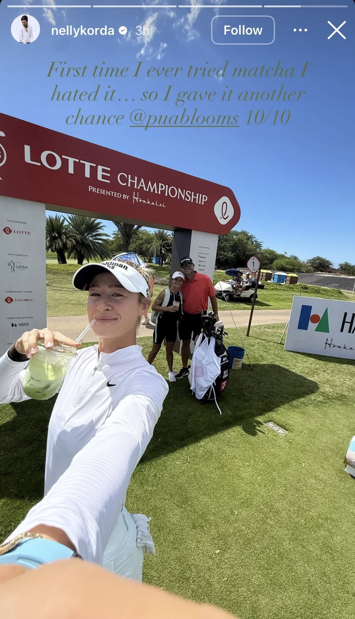 Image taken from Korda&rsquo;s Instagram Story _ Image source: Instagram/@nellykorda