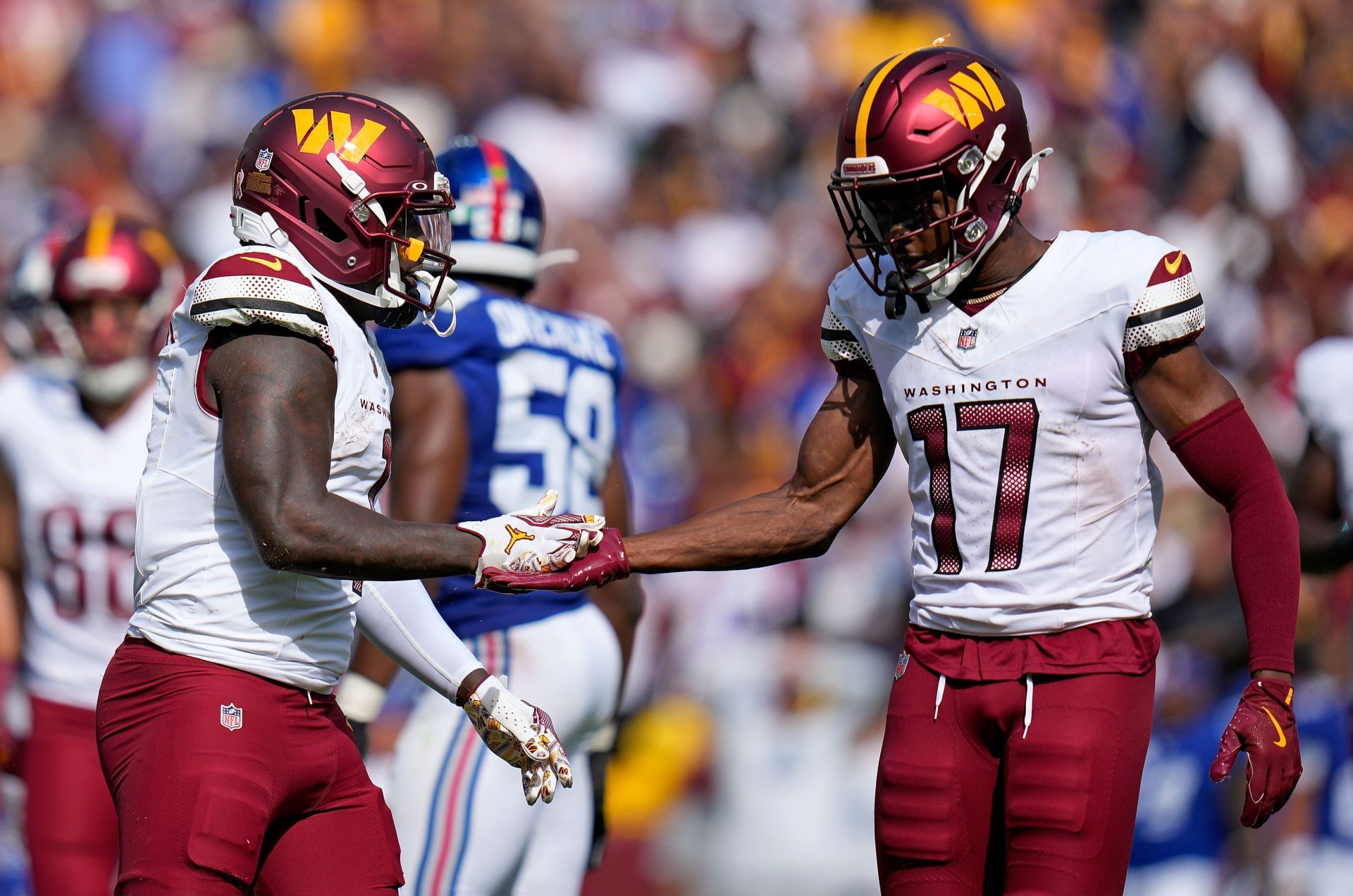 Top 5 Landing Spots for Titans WR Before New York Jets Deadline 5 New York Giants v Washington Commanders - Source: Getty