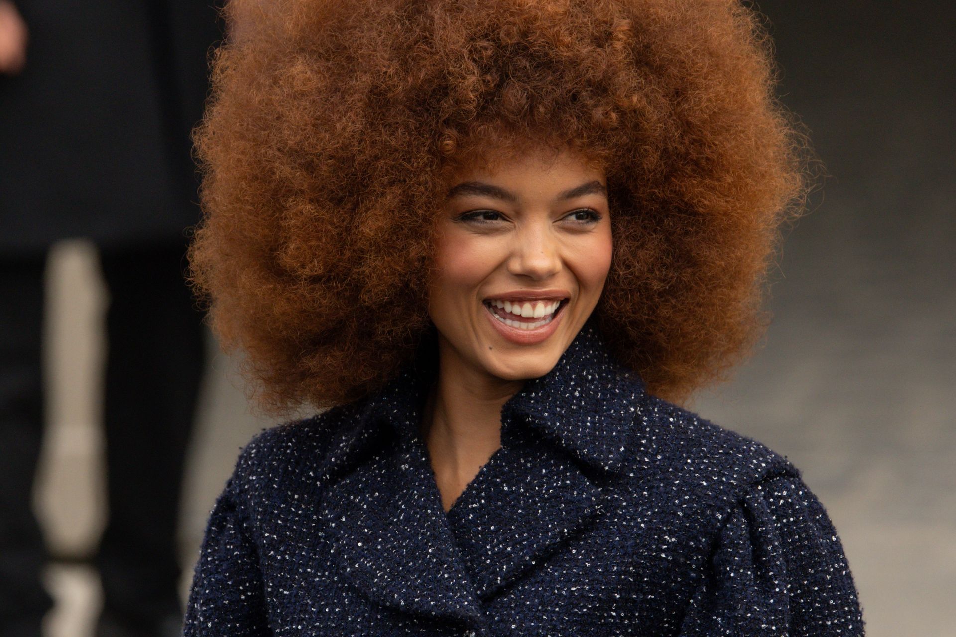 Whitney Peak at Paris Fashion Week (Image via Getty)