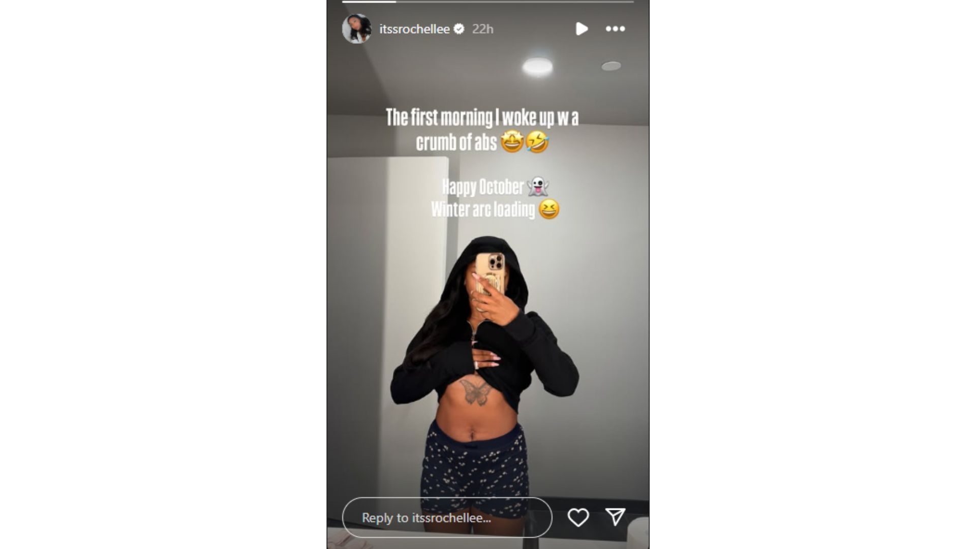 Brandon Aiyuk&#039;s wife, Rochelle&#039;s wife showed off her workout progress. (Photo via itssrochellee on Instagram)