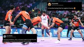 "Today's loss will hurt a lot at the end" - Fans react as U Mumba suffer massive defeat against UP Yoddhas in Pro Kabaddi 2025