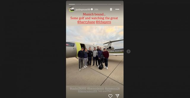 Justin Rose hits the range with $70M English soccer legend in Munich/@justinprose99