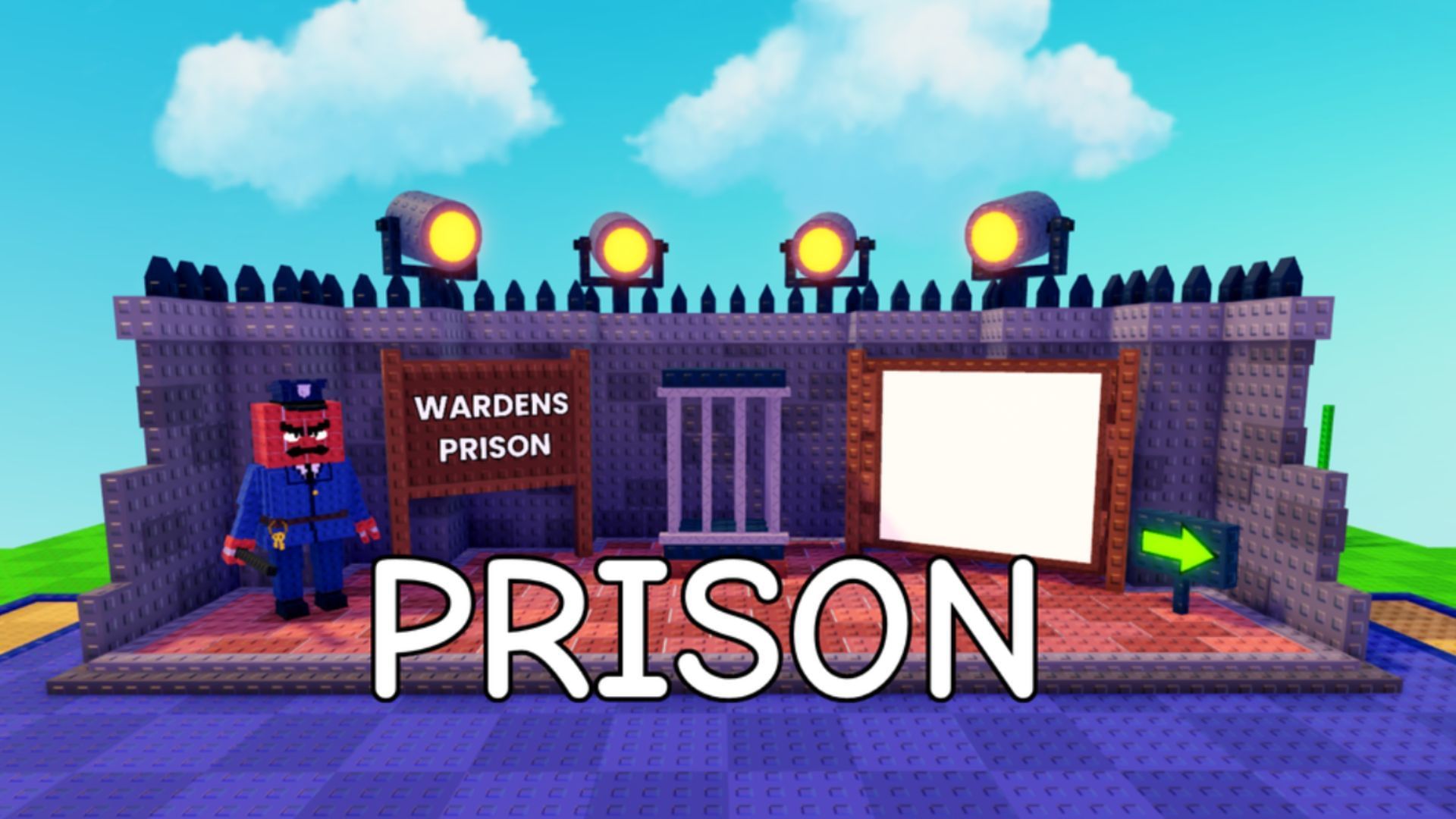 The official cover art for the Prison update (Image via Roblox)
