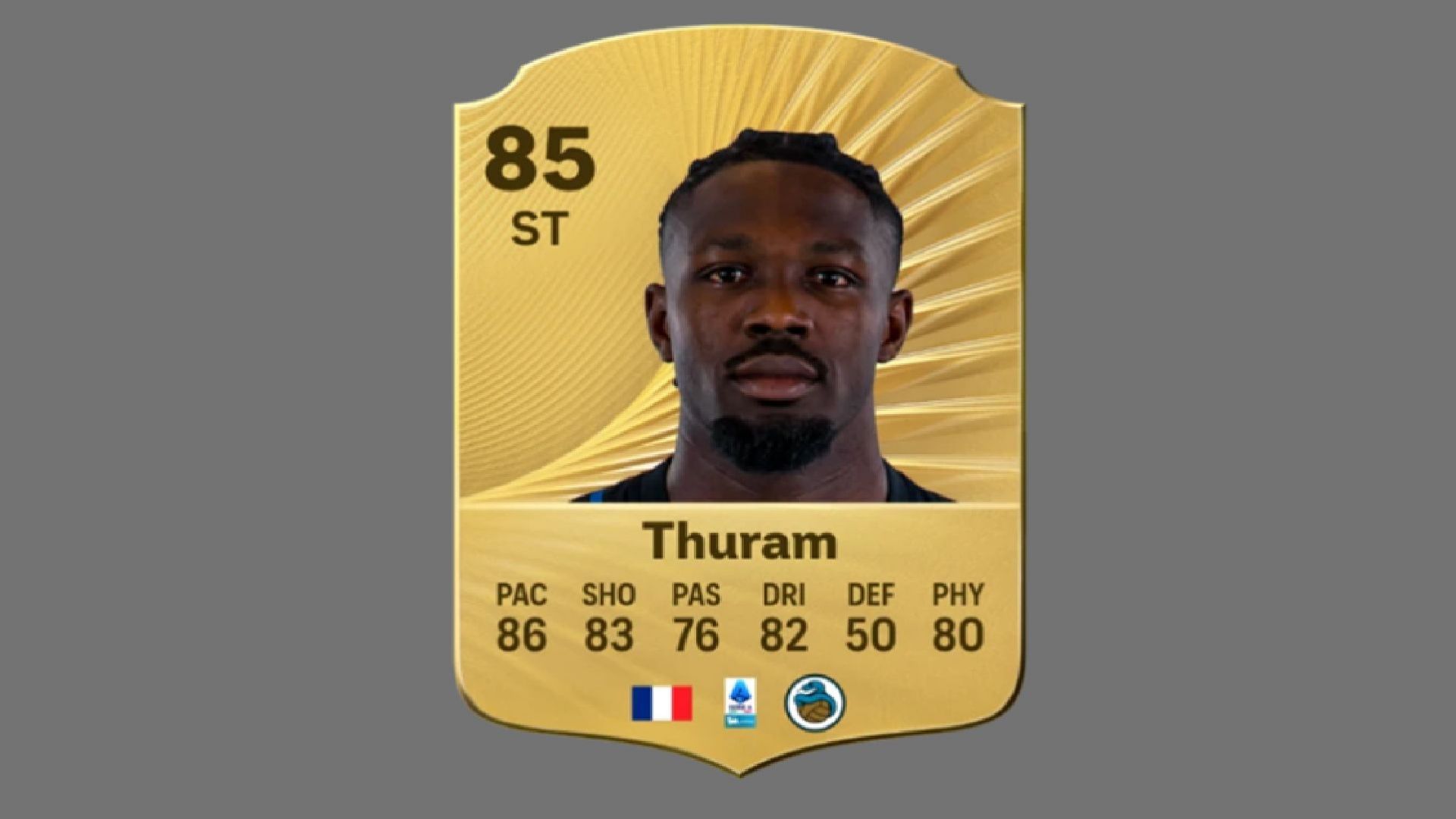 The FC 26 card of Marcus Thuram (Image via EA Sports)