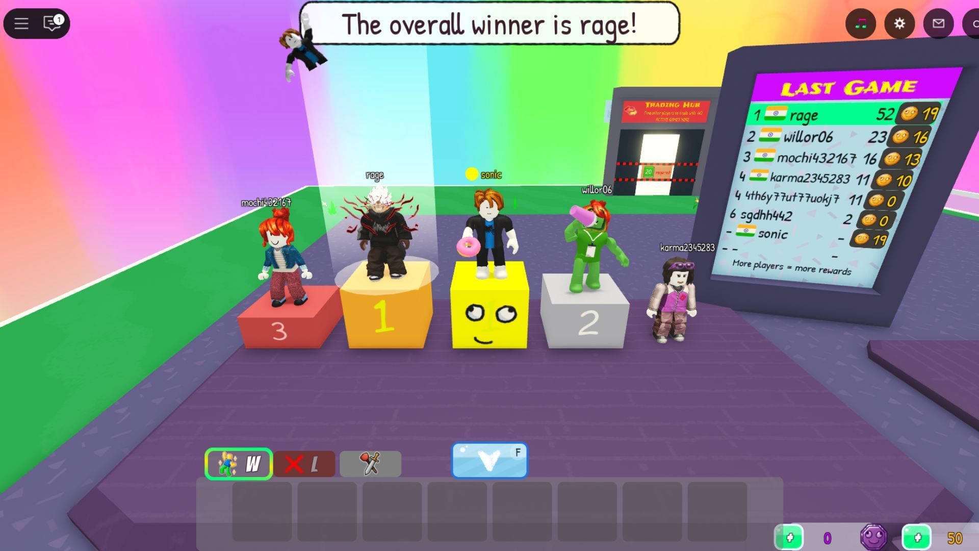 Each game lasts for a total of 5 minutes (Image via Roblox)
