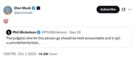 Elon Musk's response to Phil Mickelson's bold take on US justice system /@elonmusk