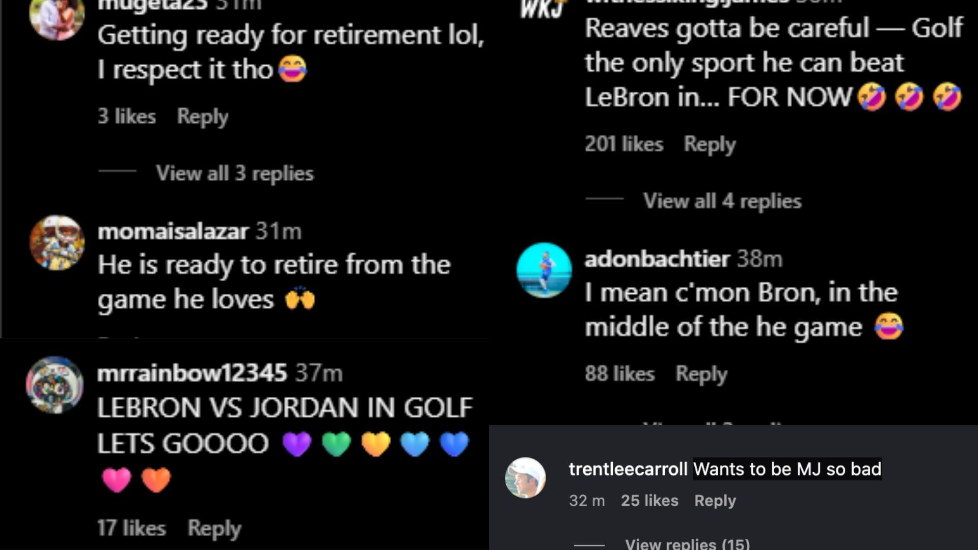 Fan reactions on Instagram