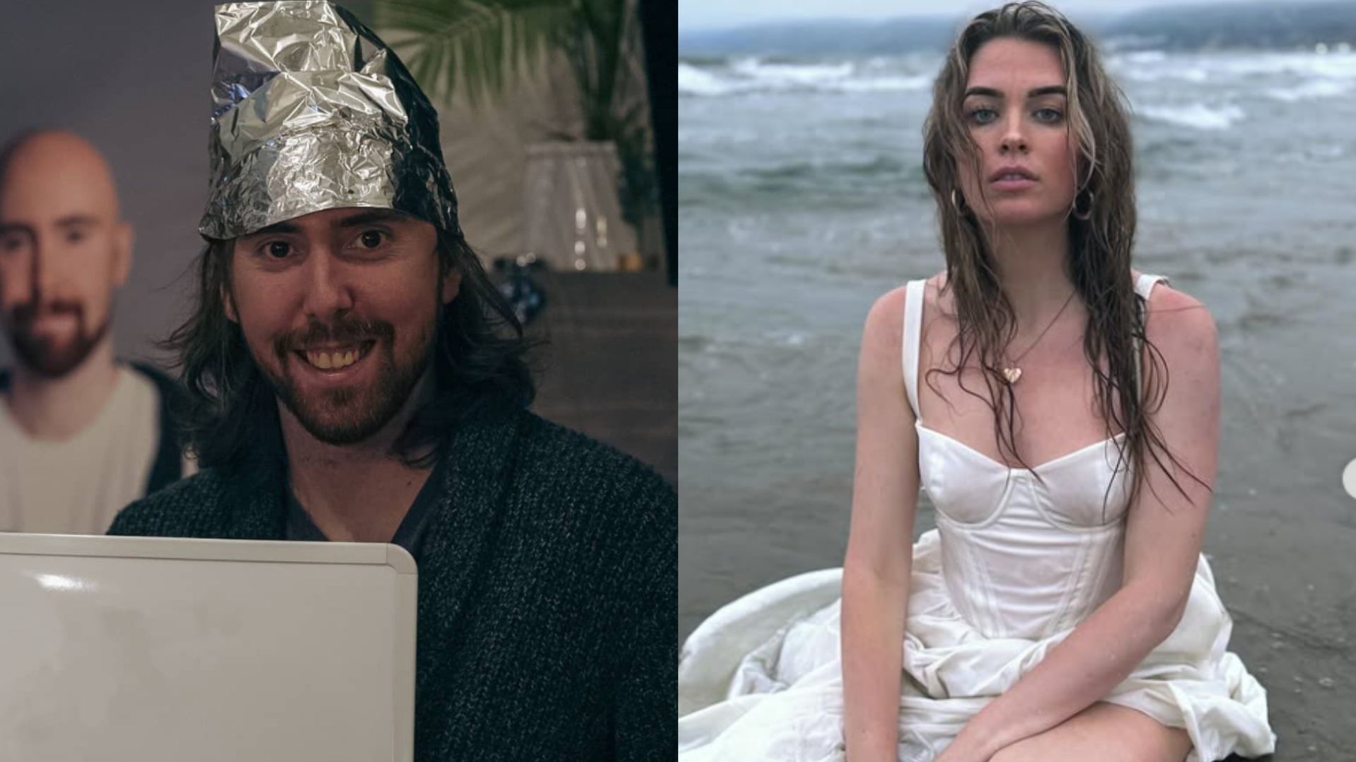 Asmongold speak on the Streamer Awards (Images via @asmongold, @qtcinderella/Instagram)