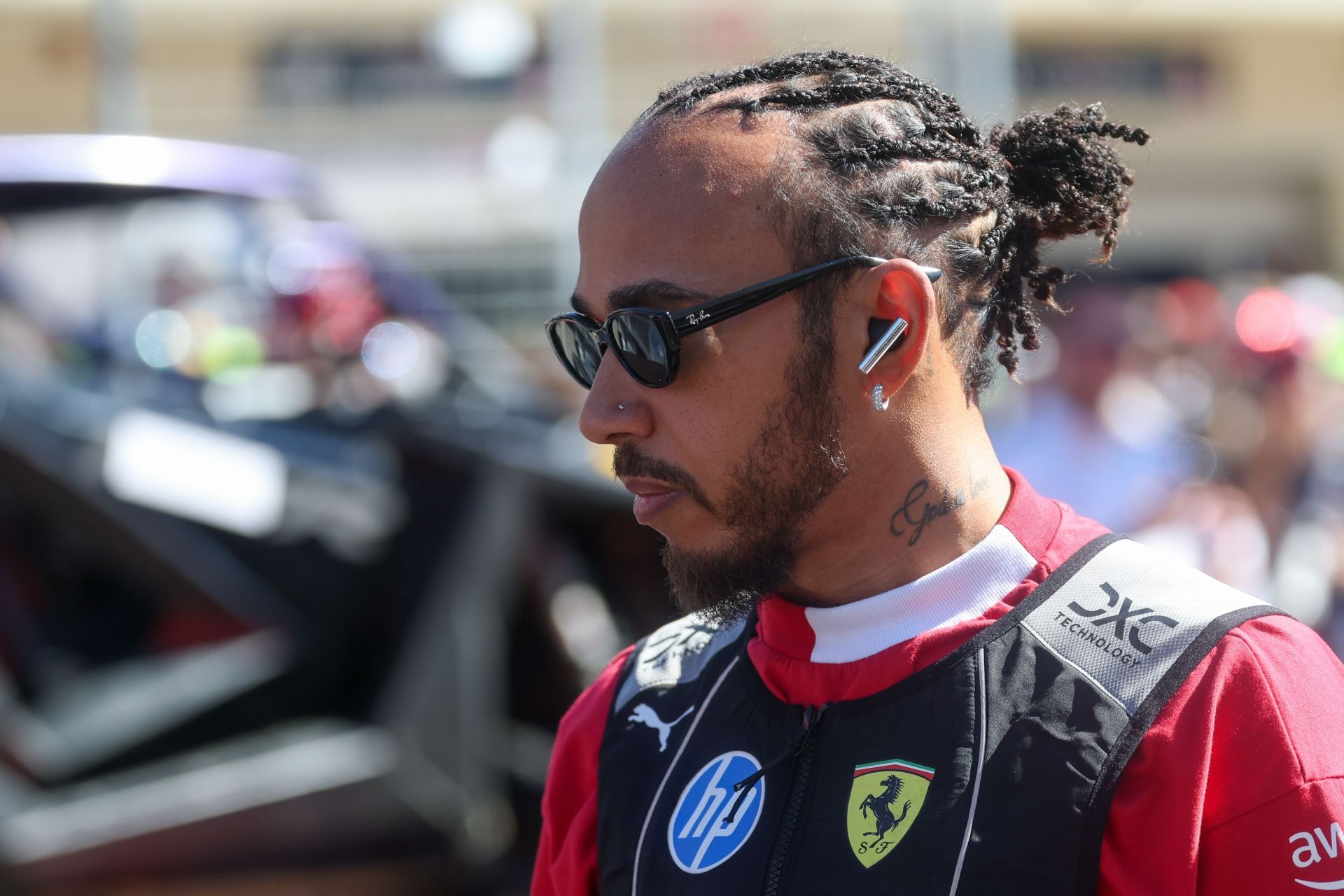 Ferrari&#039;s Lewis Hamilton at the 2025 F1 United States Grand Prix race weekend - Source: Getty