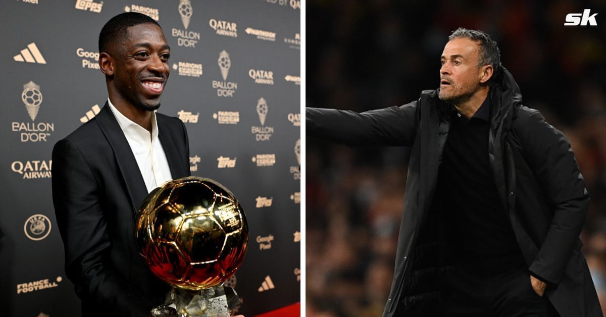 Ousmane Dembele and PSG boss Luis Enrique