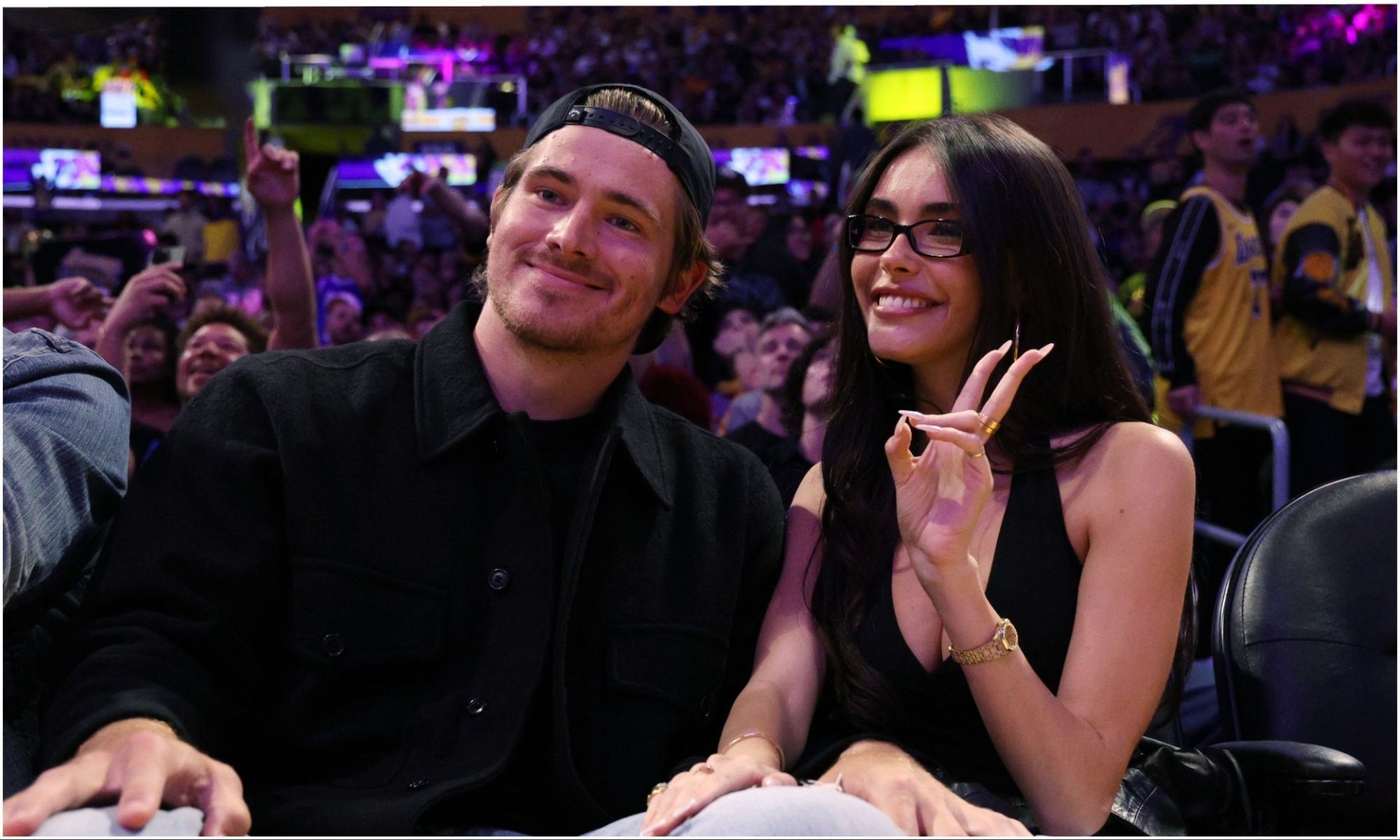 Madison Beer and Justin Herbert