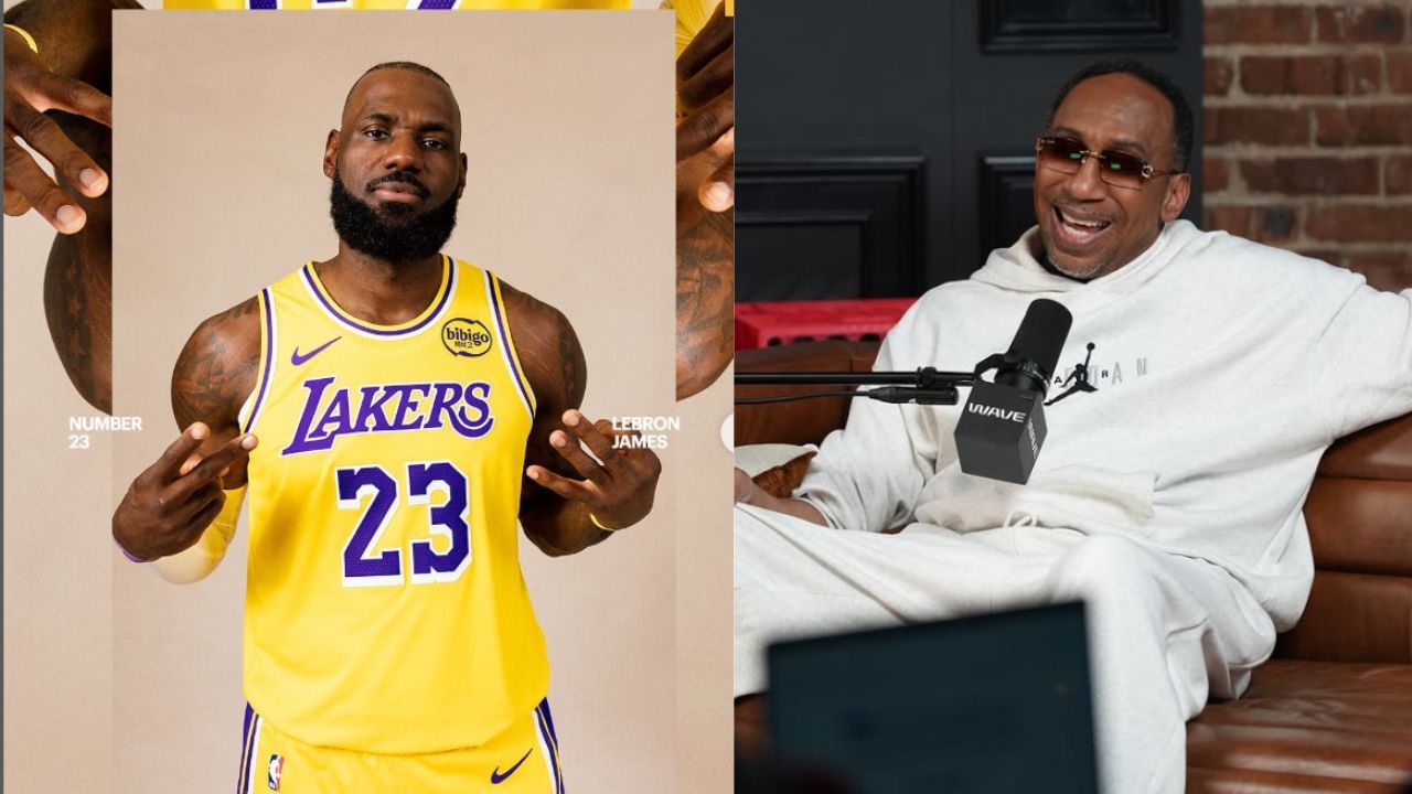 Analyst Questions Stephen A. Smith &quot;Sending Donald Trump at LeBron James&quot; After ESPN lead Alleges POTUS Involvement in NBA Gambling Arrests. [photo: @lakers/IG, @stephenasmith/IG]