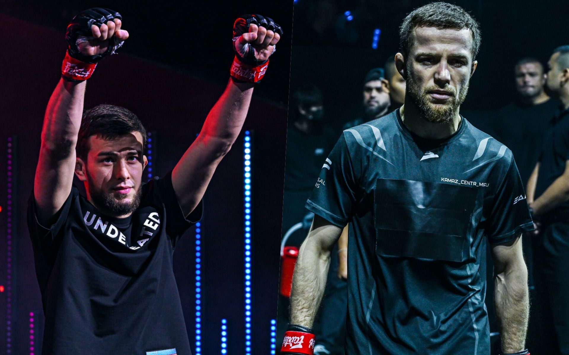 Sanzhar Zakirov (L) and Mansur Malachiev (R) | Image by ONE Championship