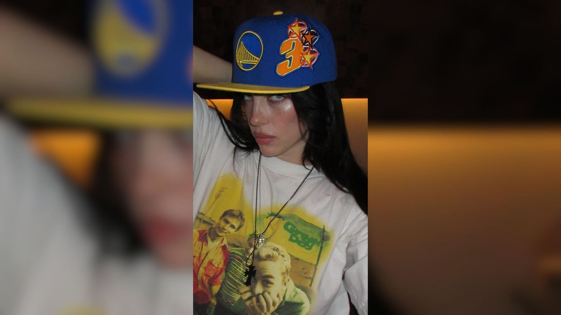 Warriors fans erupt as Billie Eilish reps Dubs