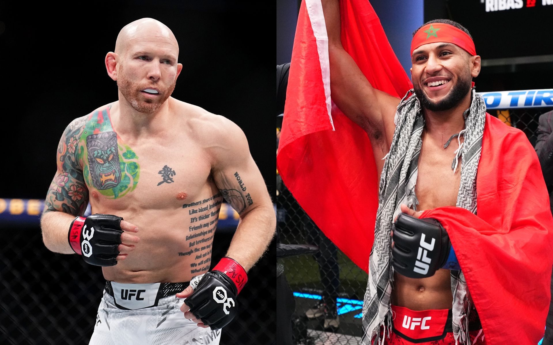 Josh Emmett vs. Youssef Zalal. [Images courtesy: Getty]