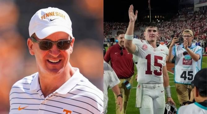 "I remember my dad playing them": Ty Simpson recalls memorable childhood story with Peyton Manning before Tennessee bout