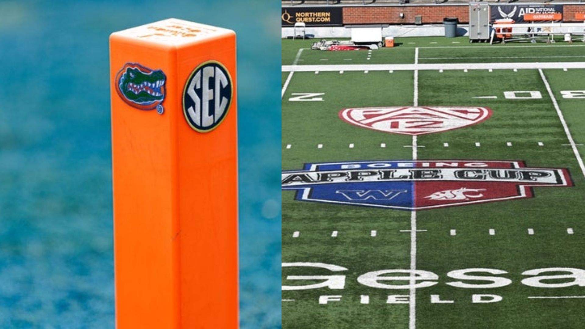 Various college football conference logos