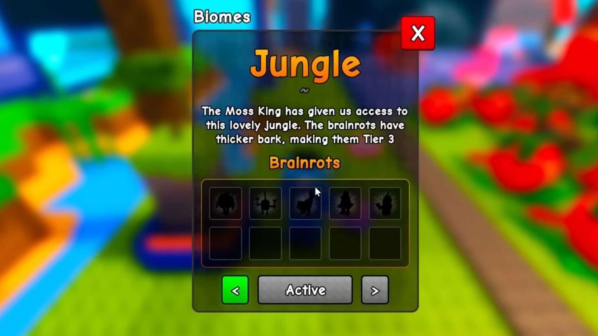 The Jungle Brainrots (obrázek přes Roblox)