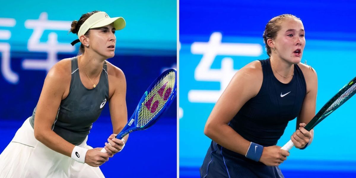 Belinda Bencic and Mirra Andreeva in the Ningbo Open - Image Source: Getty 