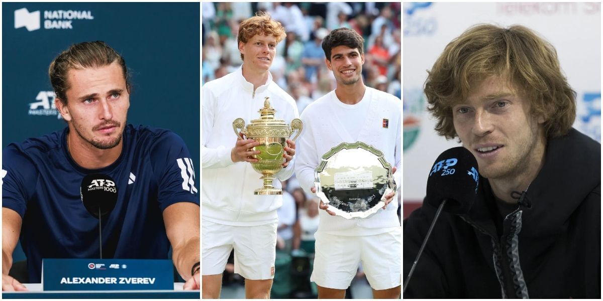 Alexander Zverev, Jannik Sinner, Carlos Alcaraz and Andrey Rublev