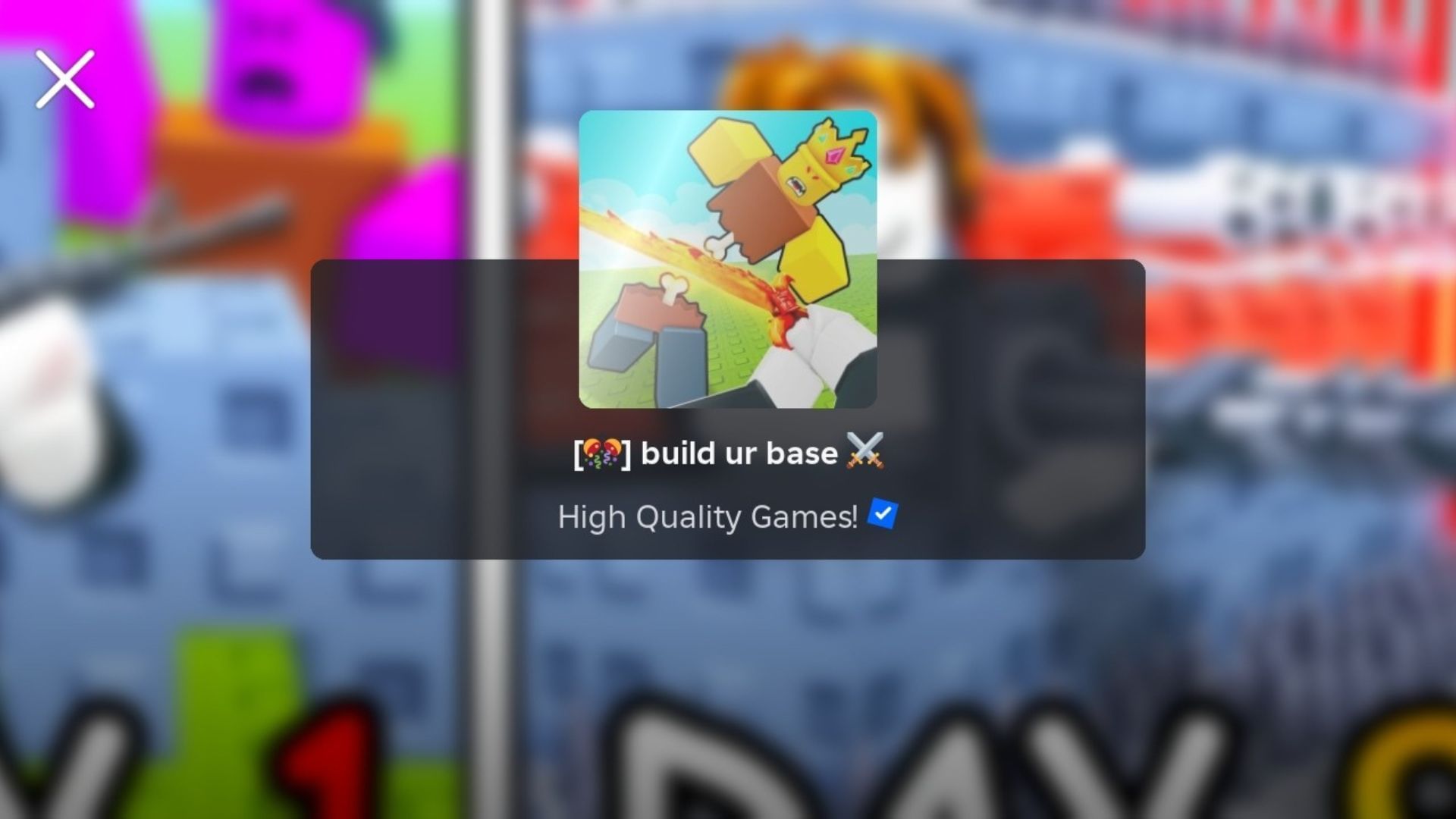 Build ur Base banner (Image via Roblox)