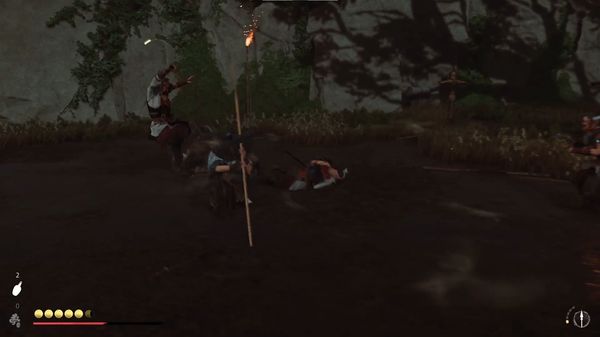 Take down the enemies in The Way of the Yari quest (Image via Sportskeeda Gaming || Sucker Punch)