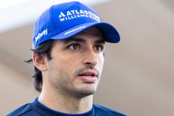 Carlos Sainz reacts to his 5-place grid penalty inducing incident with Kimi Antonelli during the F1 US GP