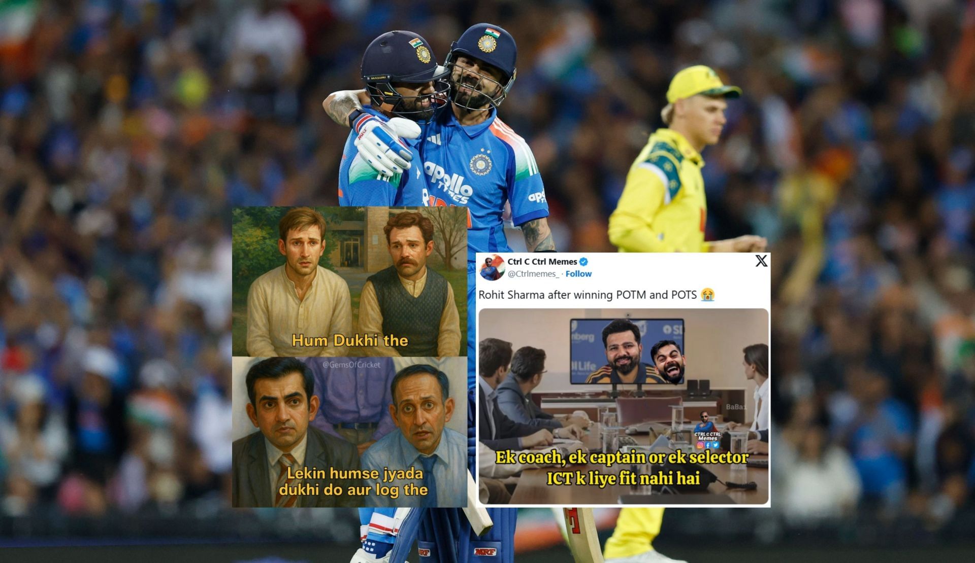 Fans react after India
