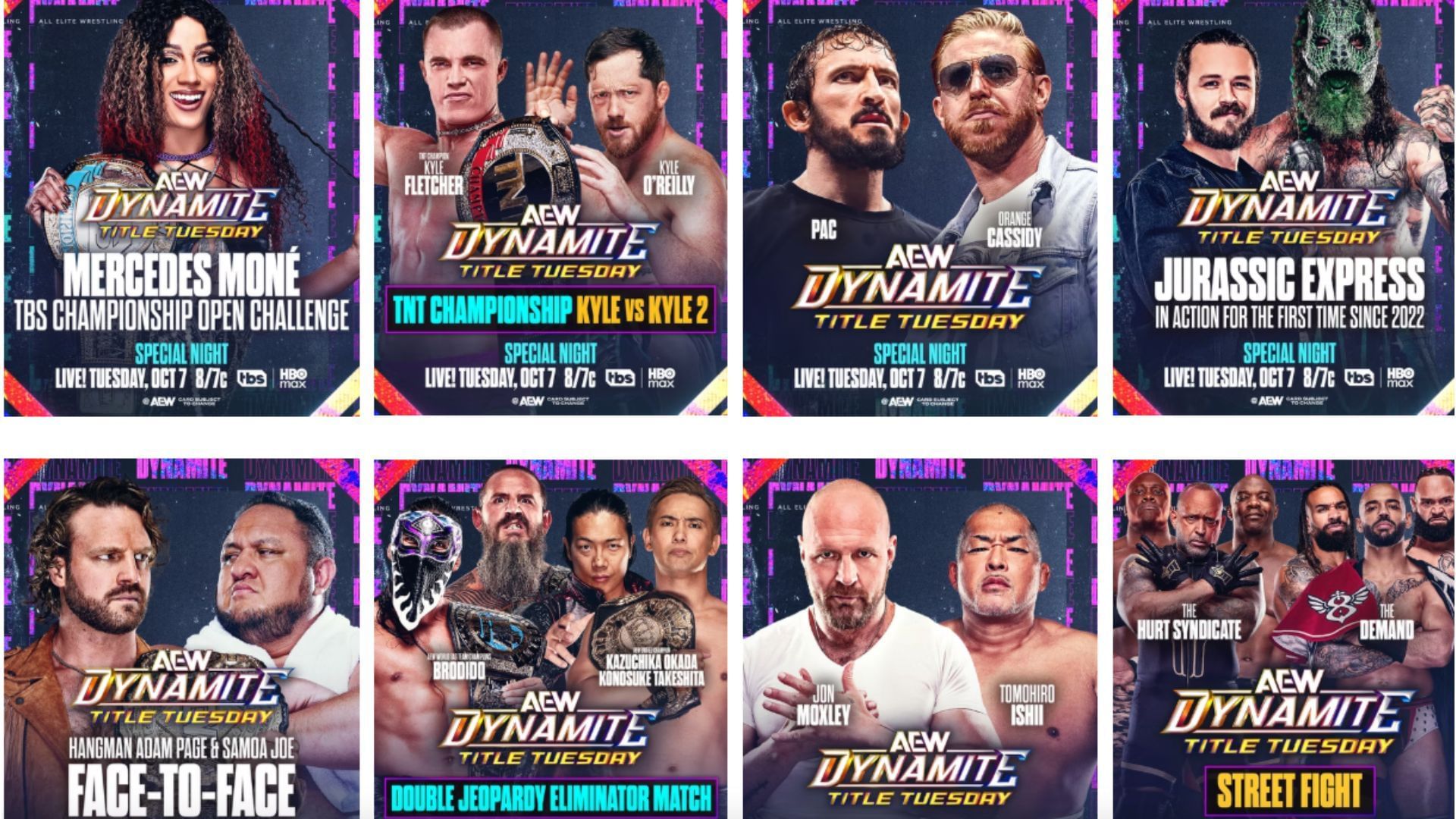 Announcements for Dynamite : Title Tuesday [Image Credits: AEW&#039;s website (allelitewrestling.com)]